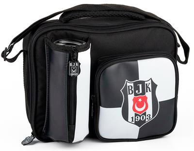 Beşiktaş BJK 1903 Logo Desenli Okul Beslenme Çantası - Siyah/Beyaz - 25362