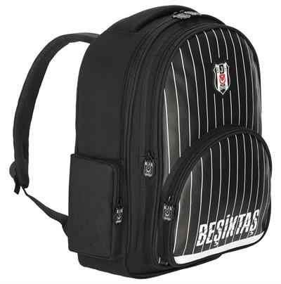 Beşiktaş İnce Çubuk Desenli Üç Gözlü Erkek Çocuk Okul ve Günlük Sırt Çantası - ME25352