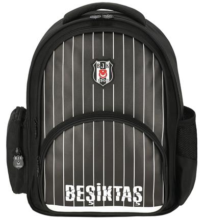 Beşiktaş İnce Çubuk Desenli Üç Gözlü Erkek Çocuk Okul ve Günlük Sırt Çantası - ME25352
