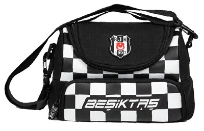 Beşiktaş Lisanslı Erkek Çocuk Beşiktaş Baskılı (Siyah - Beyaz) Okul Beslenme Çantası - 26351