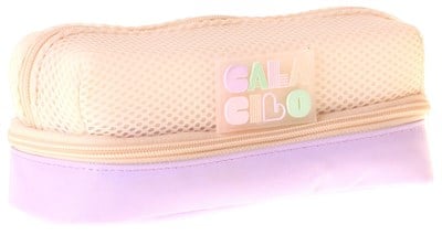 CalaCilo K-Pop Lilac Kız Çocuk Lila Renkli İki Gözlü İlkokul Kalem Çantası (Kalemlik) - C4106
