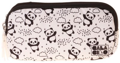 CalaCilo Kız Çocuk İlkokul Kalem Çantası - Panda Baskılı Siyah Renk (Sweet) - C4061