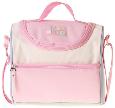 CalaCilo Kız Çocuk Scales Pembe Yeşil Renkli Isı Yalıtımlı Okul Beslenme Çantası (Pembe - Yeşil) - C4096