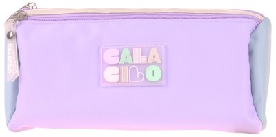 CalaCilo Kız Çocuk Virgo Yeşil Lila Renkli İki Bölmeli Kalem Çantası Okul Kalemliği - C4094