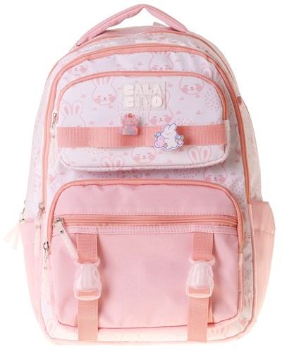 Calacilo Pleasant Kız Çocuk Kedi Baskılı Pembe İlkokul Okul Sırt Çantası - Beş Bölmeli - C4050