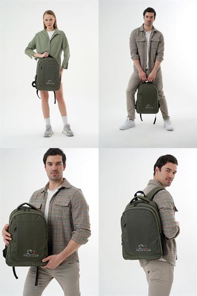 Cambridge Polo Club Haki Yeşil Günlük Okul ve Seyahat Sırt Çantası - Erkek/Erkek Çocuk - PLCAN2172-016