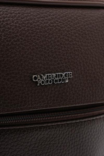 Cambridge Polo Club Kahverengi Suni Deri Erkek El Çantası - PLEVR50132