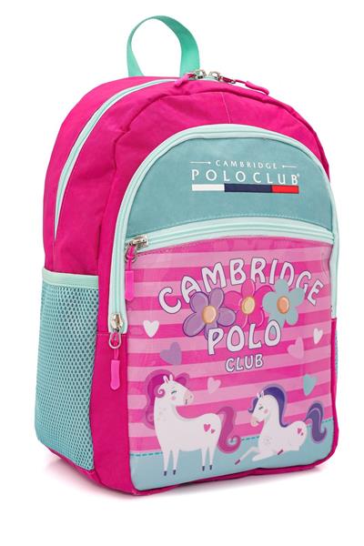 Cambridge Polo Club Minimal Unicorn Temalı 3lü Kız Çocuk İlkokul Çanta Seti - Pembe - PLCAN2130