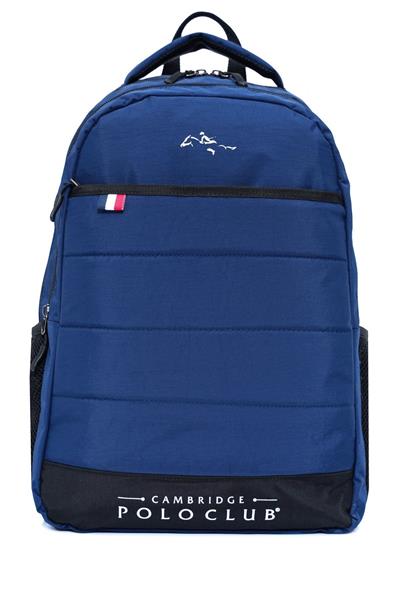 Cambridge Polo Club Minimalist Tasarım Lacivert Unisex Okul Günlük Seyahat Sırt Çantası - PLCAN2166-004