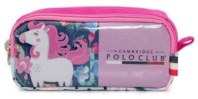 Cambridge Polo Club Unicor Desenli 3lü Kız Çocuk İlkokul Çanta Seti - Açık Pembe - PLCAN2132