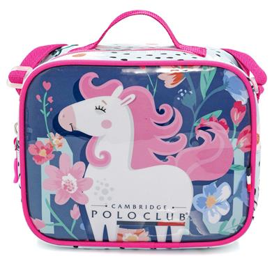 Cambridge Polo Club Unicor Desenli 3lü Kız Çocuk İlkokul Çanta Seti - Açık Pembe - PLCAN2132