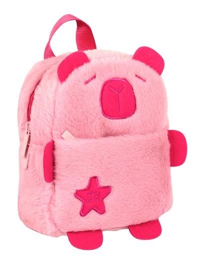 Capybara 5249 Pembe Günlük Peluş Sırt Çantası - Kız Çocuk