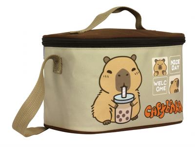 Capybara Erkek Çocuk Isı Yalıtımlı Beslenme Çantası - Kahverengi - Bej - 5201