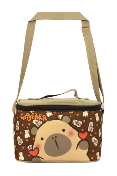 Capybara Erkek Çocuk Isı Yalıtımlı Beslenme Çantası - Kahverengi - 5210