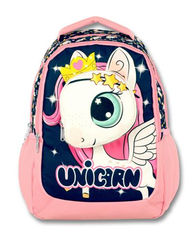 Cennec 3d Unicorn Baskılı Kız Çocuk İlkokul Sırt Çantası