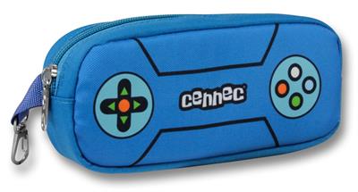 Cennec 5030 (Oyun Konsolu - Mavi Siyah - Erkek Çocuk) Okul Çantası - Kalemlikli