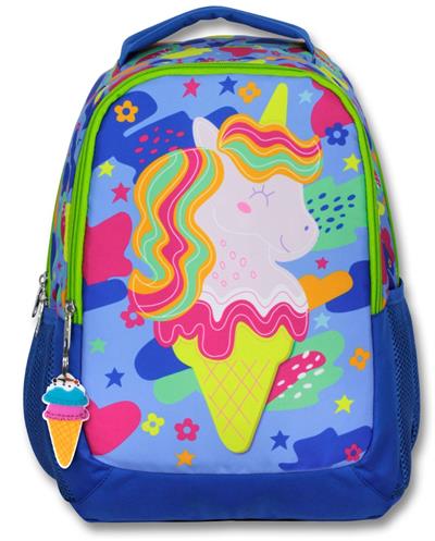 Cennec 5036 (Dondurma ve Unicorn - Mavi Yeşil - Kız Çocuk) Okul Çantası