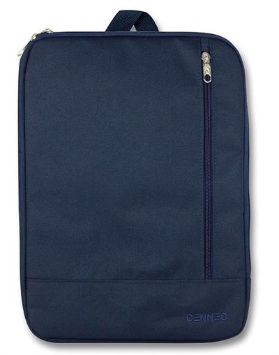 Cennec Dikey Lacivert Evrak ve Laptop/Notebook Çantası - 15,6 inç Uyumlu - Erkek