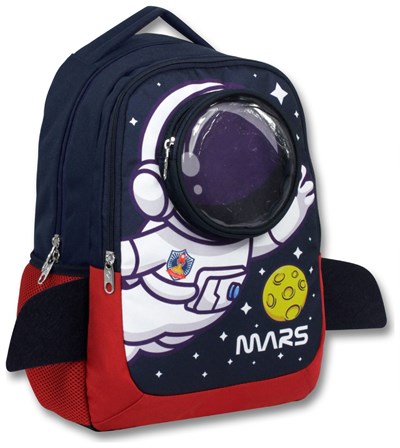 Cennec (Lacivert) Erkek Çocuk Astronot Baskılı İlkokul Okul Sırt Çantası - 6000
