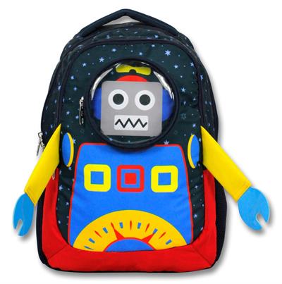 Cennec Lacivert Robot İlkokul Sırt Çantası
