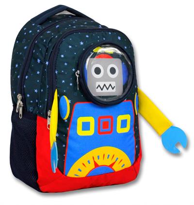 Cennec Lacivert Robot İlkokul Sırt Çantası