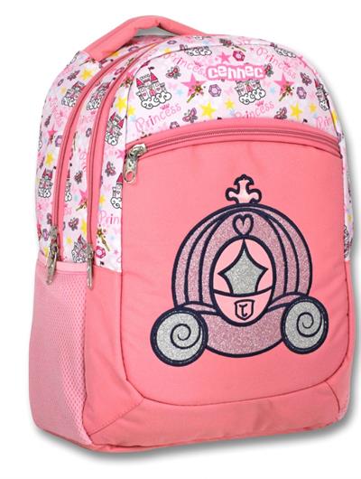 Cennec Pembe Prenses İlkokul Sırt Çantası ve Kalemlik Seti - Kız Çocuk