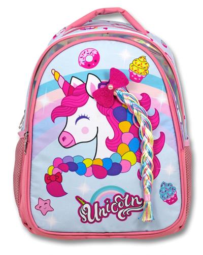 Cennec Pembe Renkli Unicorn İlkokul Okul Sırt Çantası