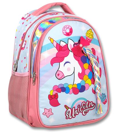 Cennec Pembe Renkli Unicorn İlkokul Okul Sırt Çantası
