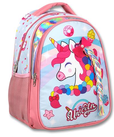 Cennec Pembe Renkli Unicorn İlkokul Sırt Çantası Seti - Kız Çocuk