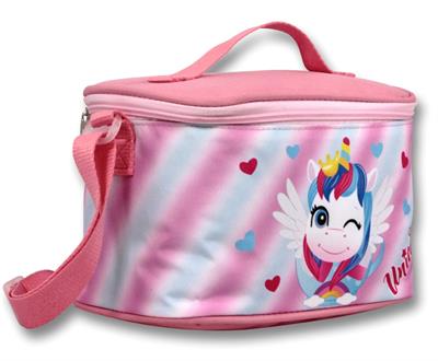 Cennec Pembe Sevimli Unicorn İlkokul Sırt Çantası ve Beslenme Seti - Kız Çocuk