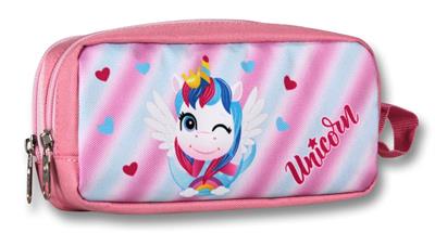 Cennec Pembe Sevimli Unicorn İlkokul Sırt Çantası Seti - Kız