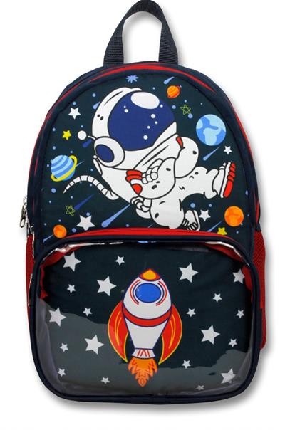 Cennec Şeffaf Bölmeli  Astronot Erkek Çocuk İlkokul Sırt Çantası