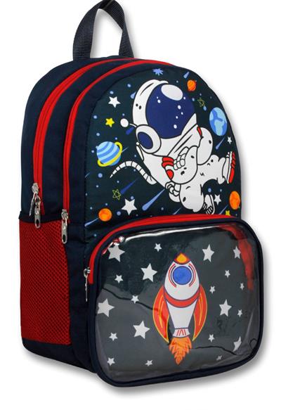 Cennec Şeffaf Bölmeli  Astronot Erkek Çocuk İlkokul Sırt Çantası