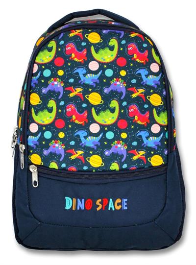 Cennec Siyah  Dinazorlar ve Uzay İlkokul Okul Çantası
