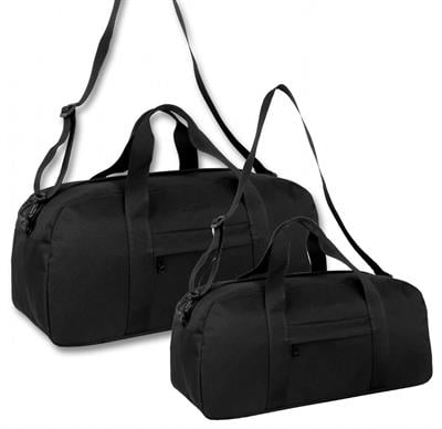 Cennec Siyah Büyük ve Küçük Boy Spor/Seyahat Çanta Seti