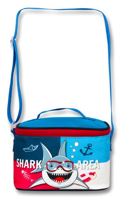 Cennec Termal Mavi-Kırmızı KöpekBalığı Beslenme Çantası - Erkek Çocuk