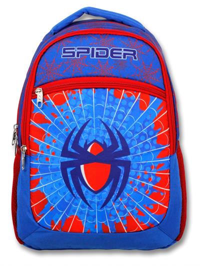 Cennec Üç Gözlü   Mavi Kırmızı Örümcek İlkokul Okul Sırt Çantası