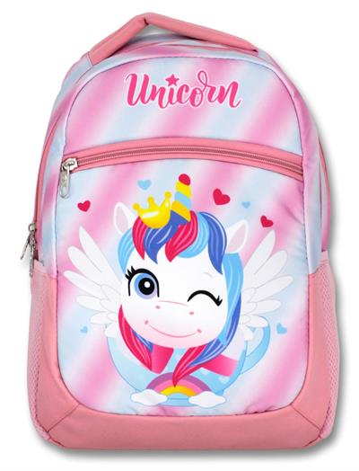 Cennec Üç Gözlü  Renkli Sevimli Unicorn Kız Çocuk İlkokul Okul Çantası