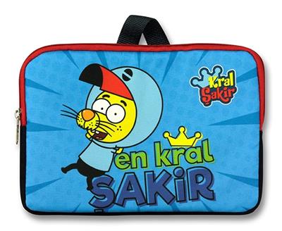 Cennec Yatay Mavi Kral Şakir Tablet Çantası - Erkek Çocuk - 10,9 inç ve Altındaki Tabletler İçin Uyumlu