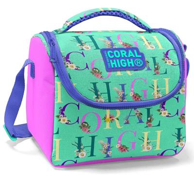 Coral High  Pembe Su Yeşili Okul Beslenme Çantası - Thermo Yalıtımlı
