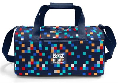 Coral High 27550 Erkek Çocuk Spor ve Seyahat Çantası - Lacivert Çok Renli Geometrik Desenler