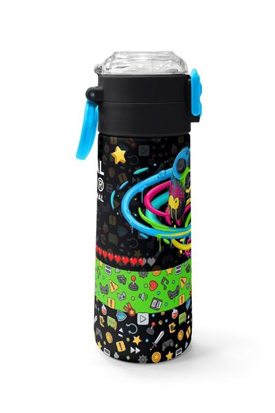 Coral High 500 ml Erkek Çocuk Oyun Baskılı Çelik Termos Matara - Okul Suluğu