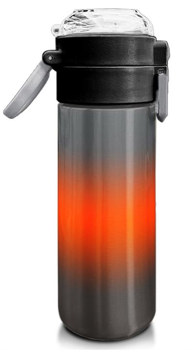 Coral High 500 ml Gri Turuncu Renk Geçişli - Erkek Çocuk Paslanmaz Çelik Okul Termosu/Suluk/Matara 31949