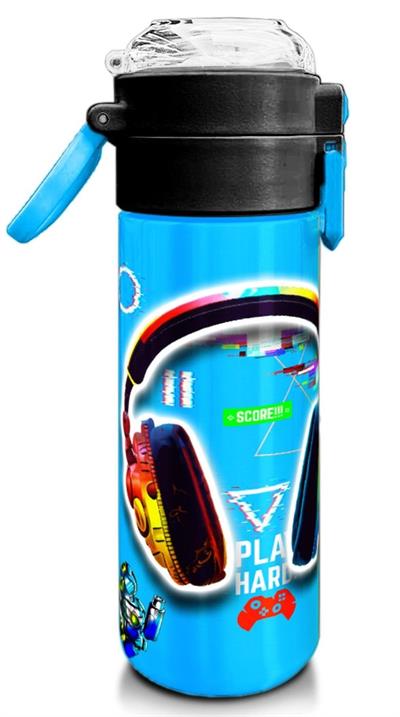 Coral High 500 ml Kulaklık Game Desenli  - Erkek Çocuk Paslanmaz Çelik Okul Termosu/Suluk/Matara 31841