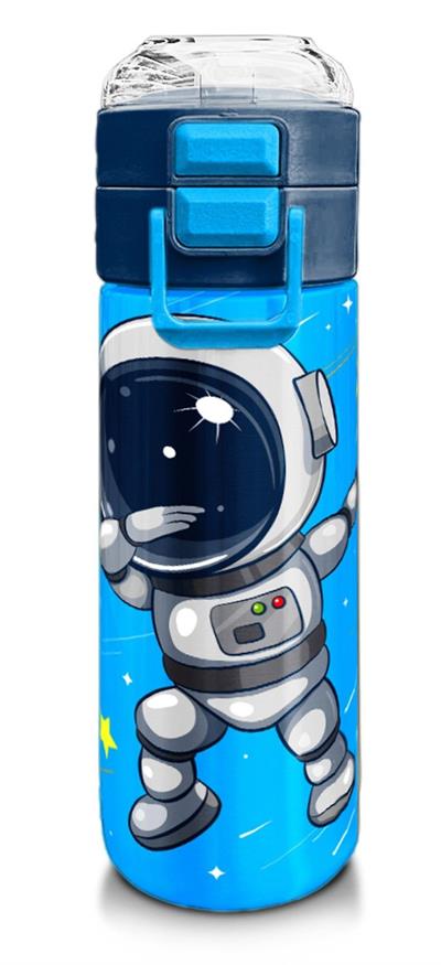 Coral High 500 ml Lacivert Mavi Astronot Desenli - Erkek Çocuk Paslanmaz Çelik Okul Termosu/Suluk/Matara 31804