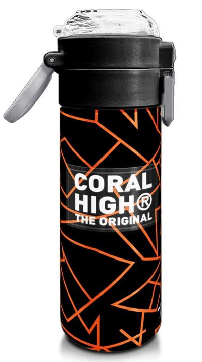 Coral High 500 ml Paslanmaz Çelik Okul Termosu/Suluk/Matara - Erkek Çocuk - Siyah Basketbol Baskılı - Sızdırma Yapmaz 31852