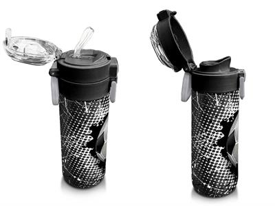 Coral High 500 ml Pipetli ve Direkt İçim Çelik Termos/Matara - Erkek Çocuk -  Futbol Desenli 31816