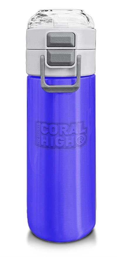 Coral High 500 ml Pipetli ve Direkt İçim Çelik Termos/Matara - Erkek Çocuk -  Açık Mor 31830