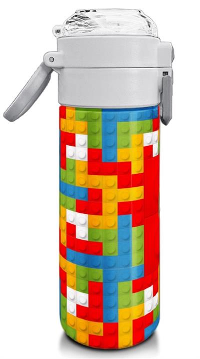 Coral High Çelik Matara Termos/Suluk 31991 - 500ml, Erkek Çocuk - Blok Desenli