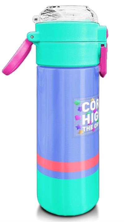 Coral High 500 ml Pipetli ve Direkt İçim Çelik Termos/Matara - Kız Çocuk -  Derin Mavi Renkli 31854